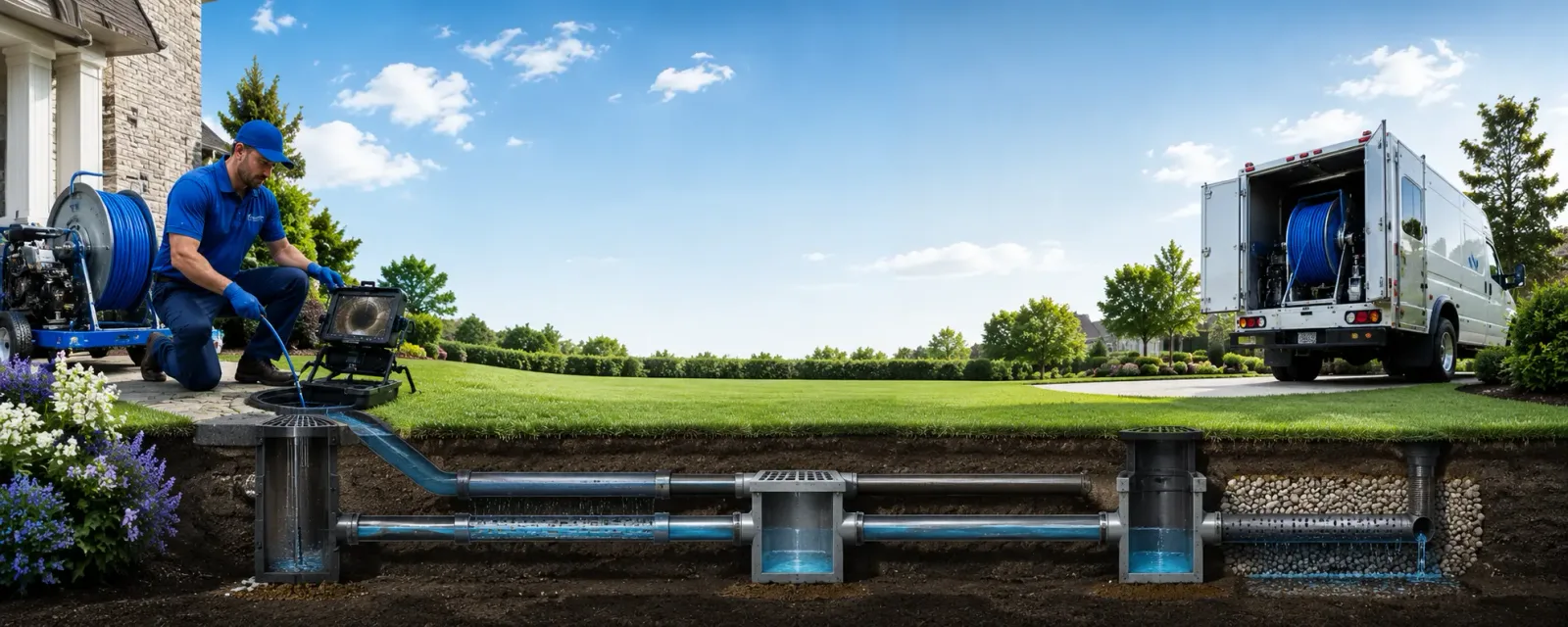 Outdoor drain cleaning information for Amidon, ND